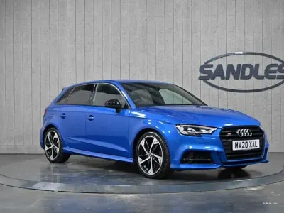 Used Audi S3 Sportback Black Edition 300 HP (220 kW) 2019 Blue Hatchback