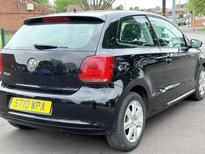 Used VW Polo S 70 HP (51 kW) 2010 Black Hatchback