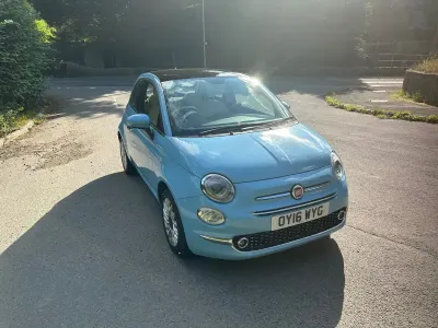 Used Fiat 500 Lounge 69 HP (50 kW) 2016 Blue Hatchback