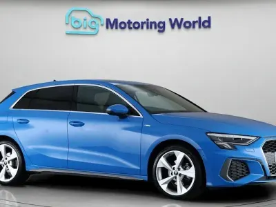 Used Audi A3 Sportback S-Line 150 HP (110 kW) 2022 Blue Hatchback