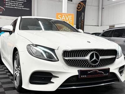 Used Mercedes E220 AMG line 2018 White Coupe