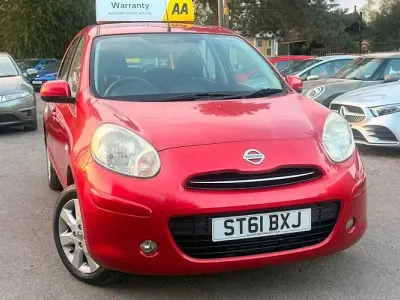 Used Nissan Micra Acenta 80 HP (58 kW) 2011 Red Hatchback