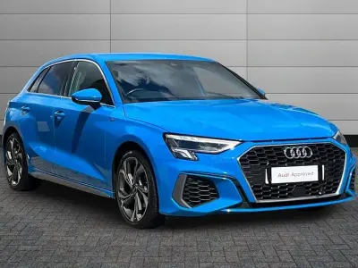 Used Audi A3 S-Line 150 HP (110 kW) 2022 Turbo blue Sedan