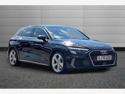 Used Audi A3 S-Line 110 HP (80 kW) 2020 Black Sedan