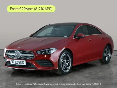 Used Mercedes CLA250e AMG Line Premium Plus 218 HP (160 kW) 2022 Red Coupe