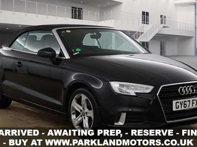 Black Used 2017 Audi A3 Cabriolet Sport Cabriolet | £11,295 (Fair price)