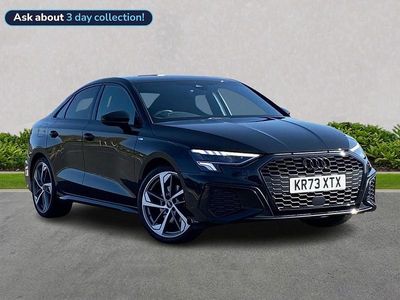 Used Audi A3 Black Edition 150 HP (110 kW) 2023 Black Sedan