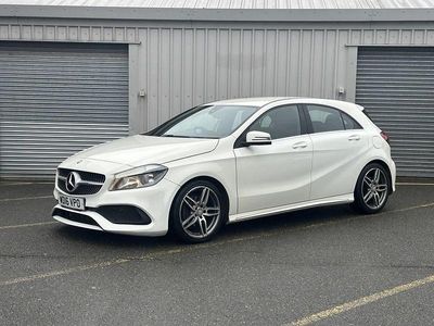 Used Mercedes A200 AMG line 136 HP (100 kW) 2016 White Hatchback