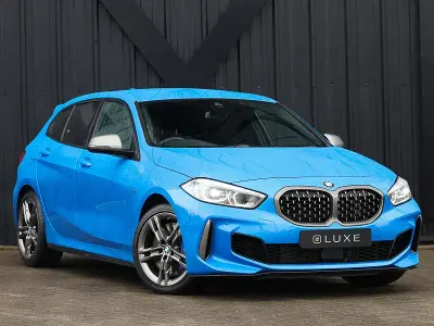 Used BMW M135 Comfort Edition 306 HP (225 kW) 2021 Blue Hatchback