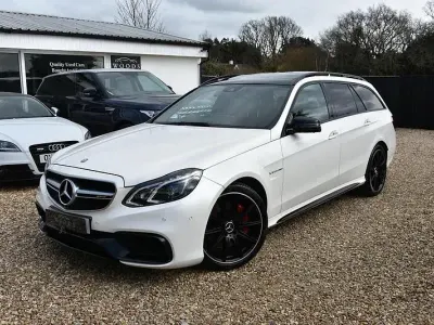 Used Mercedes E63S AMG AMG 2015 White Estate