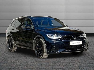 Deep black Used 2024 VW Tiguan Allspace R-line SUV | £40,998