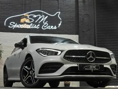 Used Mercedes CLA250e Shooting Brake AMG line 2022 White Estate