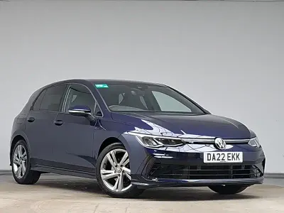 Used VW Golf VIII R-line 150 HP (110 kW) 2022 Blue Hatchback