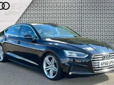 Used Audi A5 Sportback S-Line 150 HP (110 kW) 2019 Black Hatchback