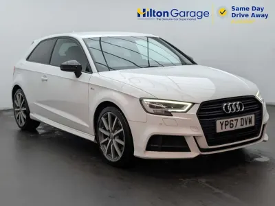 Used Audi A3 Black Edition 150 HP (110 kW) 2017 White Hatchback