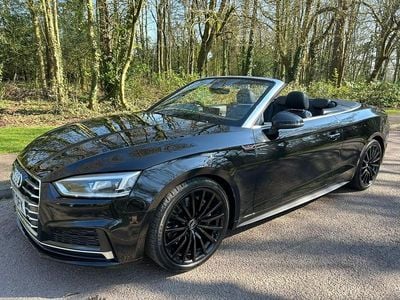 Used Audi A5 Cabriolet S-Line 252 HP (185 kW) 2017 Black Cabriolet