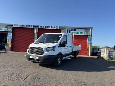 Used Ford Transit S 170 HP (125 kW) 2018 White Cabriolet