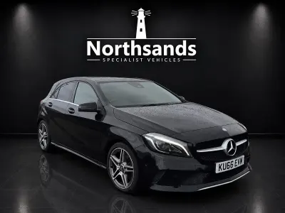 Used Mercedes A200 Premium 136 HP (100 kW) 2016 Black Hatchback