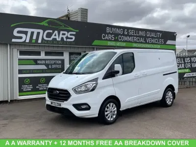 Used Ford Transit Custom Limited 130 HP (95 kW) 2022 White Van