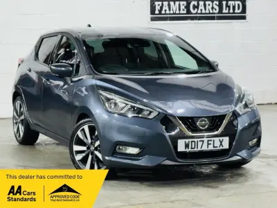 Begagnad Nissan Micra Tekna 90 HK (66 kW) 2017 Grå Halvkombi
