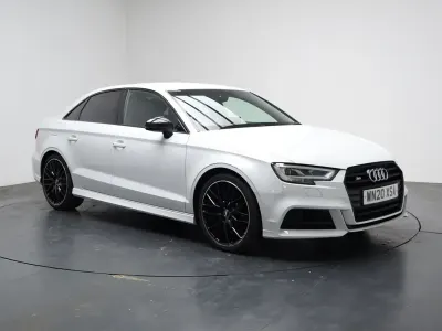 Used Audi S3 Black Edition 300 HP (220 kW) 2020 White Sedan