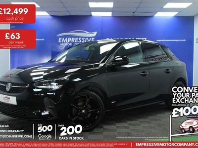Black Used 2021 Vauxhall Corsa Hatchback | £12,499 (A bit pricey)