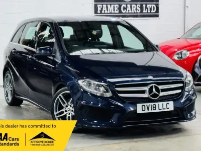 Used Mercedes B180 Executive 109 HP (80 kW) 2018 Blue Hatchback