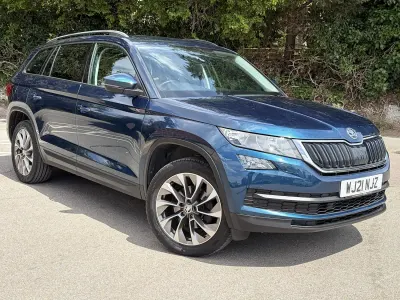 Used Skoda Kodiaq SE Drive 150 HP (110 kW) 2021 Blue SUV
