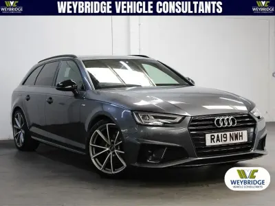 Used Audi A4 Black Edition 190 HP (139 kW) 2019 Daytona grey Estate