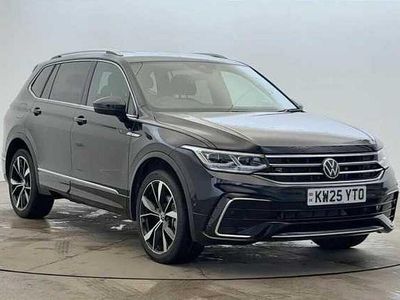 Deep black Used 2025 VW Tiguan Allspace R-line SUV | £34,573 (A bit pricey)