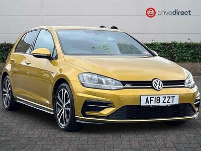 Used VW Golf VII R-line 2018 Yellow Hatchback