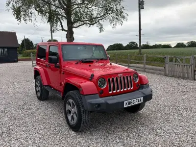 Used Jeep Wrangler Overland 2017 Red SUV