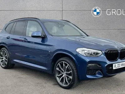 Begagnad BMW X3 M Sport 184 HK (135 kW) 2020 Blå SUV