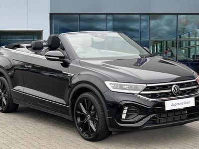 Deep black pearl black Used 2025 VW T-Roc R-line SUV | £31,928 (Expensive)