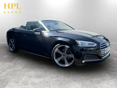Used Audi A5 Cabriolet S-Line 190 HP (139 kW) 2019 Black Cabriolet