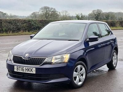 Used Skoda Fabia SE 90 HP (66 kW) 2016 Blue Hatchback