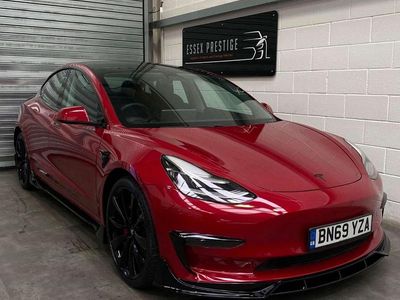 Red Used 2019 Tesla Model 3 Performance Sedan | £18,989 (Fair price)