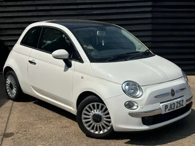 Used Fiat 500 Lounge 69 HP (50 kW) 2013 White Hatchback