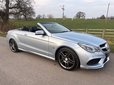 Used Mercedes E220 AMG 170 HP (125 kW) 2015 Silver Cabriolet