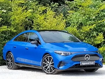 Used Mercedes CLA 250+ AMG line 200 kW (272 HP) 2025 Blue Sedan