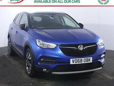 Used Vauxhall Grandland X Sport 131 HP (96 kW) 2018 Blue SUV
