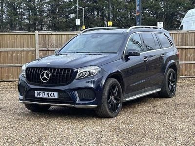Used Mercedes GLS350 AMG line 258 HP (189 kW) 2017 Blue SUV
