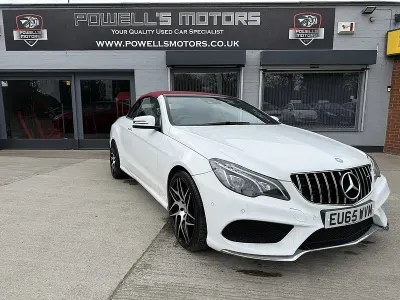 Used Mercedes E220 AMG Line Premium 177 HP (130 kW) 2015 White Cabriolet