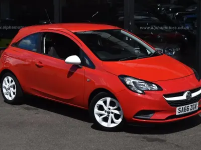 Used Vauxhall Corsa 75 HP (55 kW) 2016 Red Hatchback