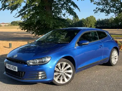 Used VW Scirocco GT 125 HP (91 kW) 2015 Blue Coupe