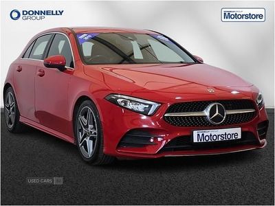 Used Mercedes A180 AMG line 136 HP (100 kW) 2019 Red Hatchback