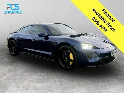 Used Porsche Taycan Performance Package 419 kW (571 HP) 2021 Blue Sedan