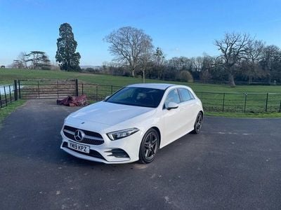 Used Mercedes A180 AMG line 116 HP (85 kW) 2019 White Hatchback