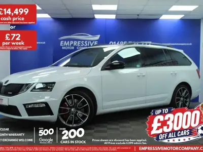 Used Skoda Octavia vRS 245 HP (180 kW) 2019 White Estate