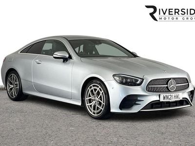 Used Mercedes E220 AMG line 194 HP (142 kW) 2021 Silver Coupe